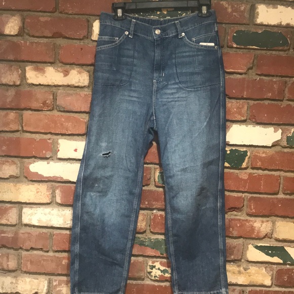 Free People Chloe Baby Barrel Jeans SIZE S NWT - Picture 11 of 13